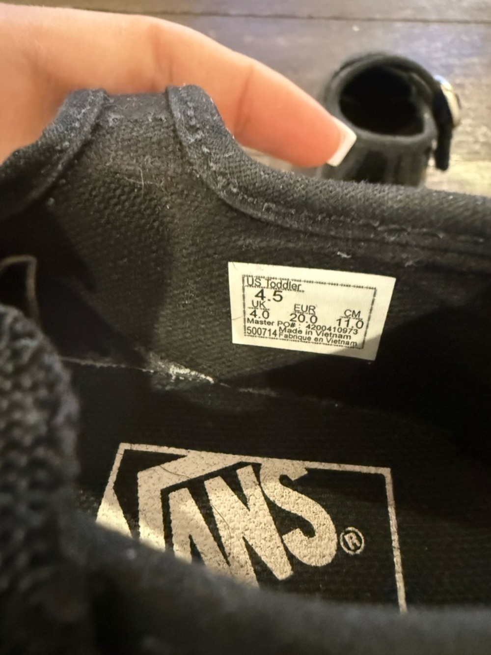 Vans Kids Black Patent Mary Jane with Silver Buckle - Picture 5 of 5